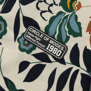 Detail view of Japanese garment with floral print - Floral Shirt