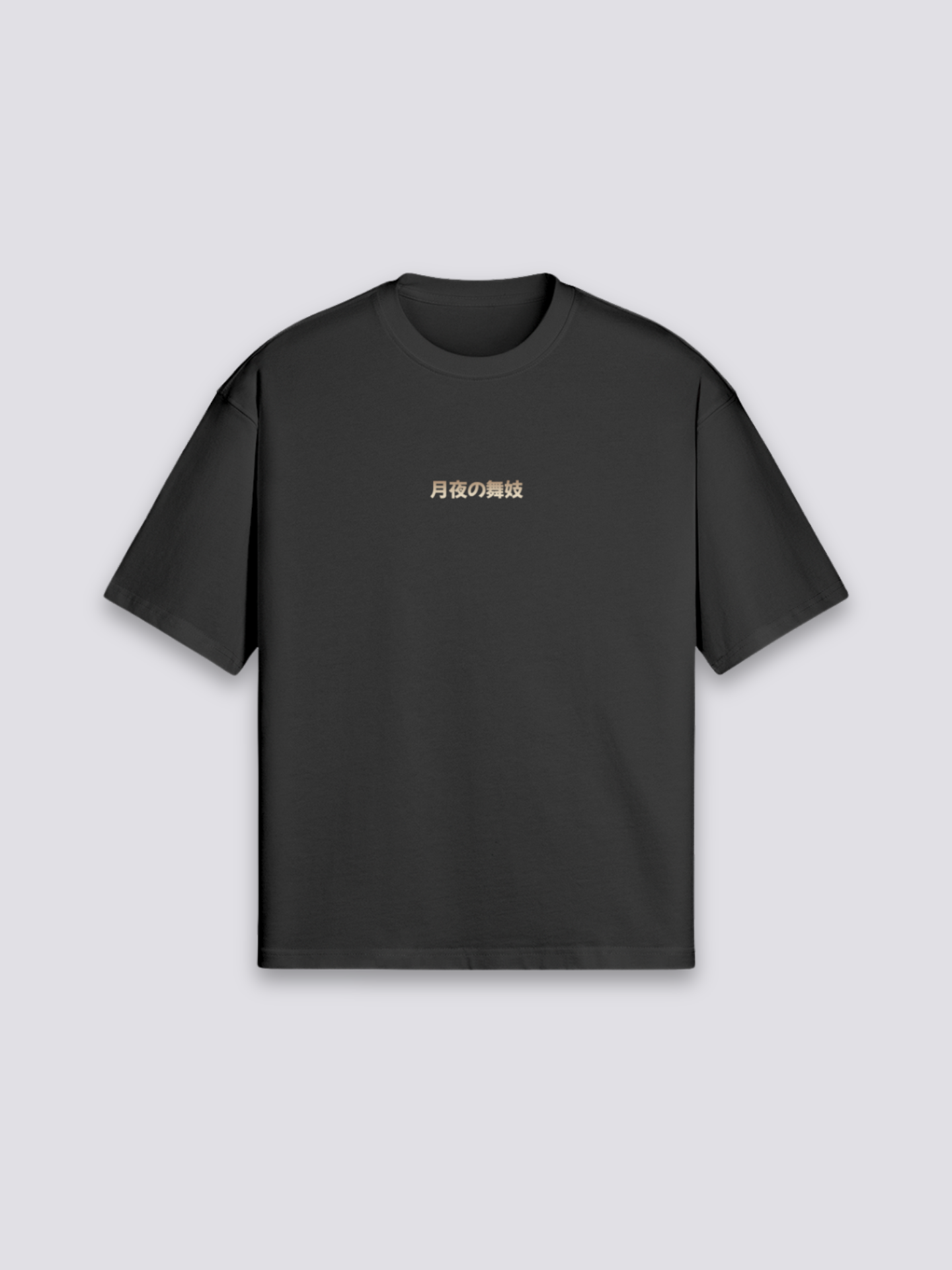 Side view of japanese t-shirt with Geisha motif