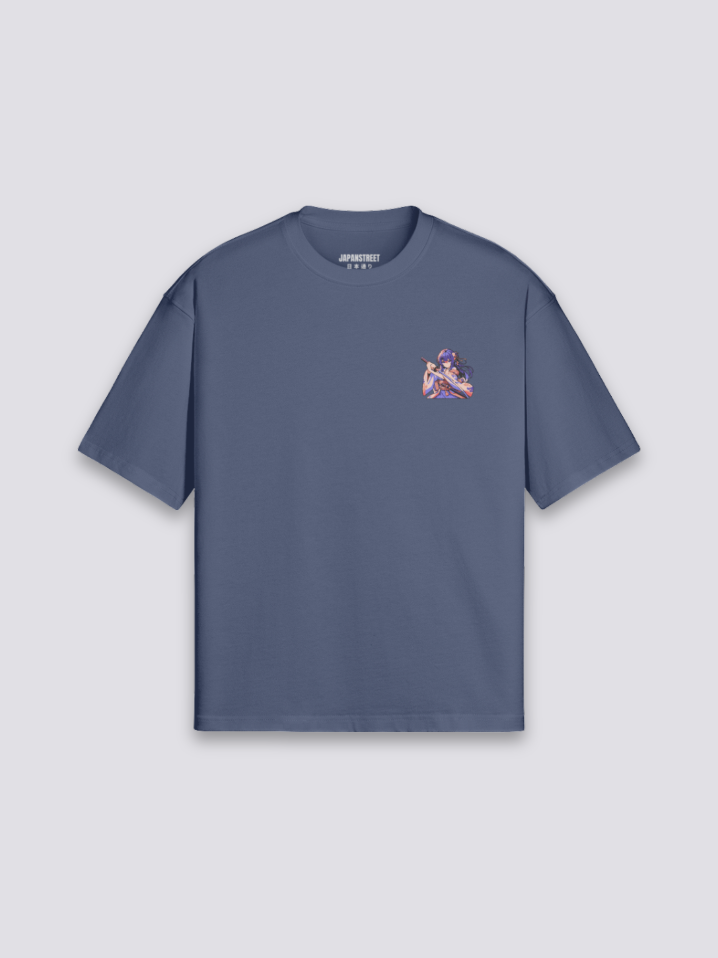 Side view of japanese t-shirt