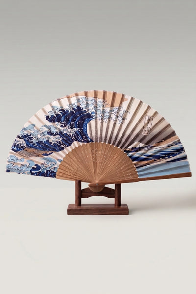 Japanese Fan 'Wave of Kanagawa'