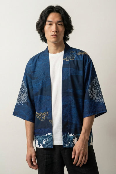 Haori Streetwear 'Tsuru Pattern'