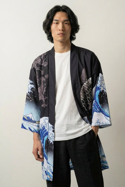 Happi Coat 'Koi Nami'