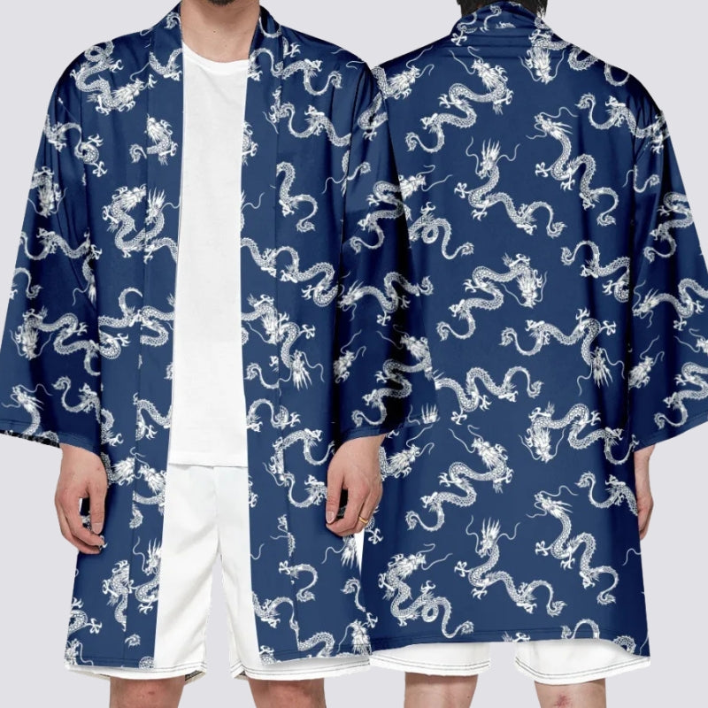 Happi Coat 'Ryū Indigo'