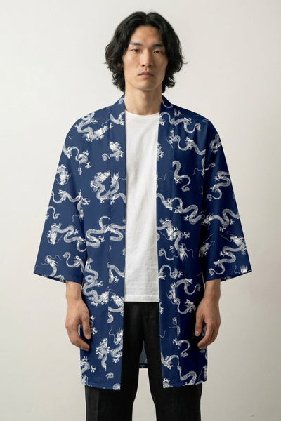 Happi Coat 'Ryū Indigo'