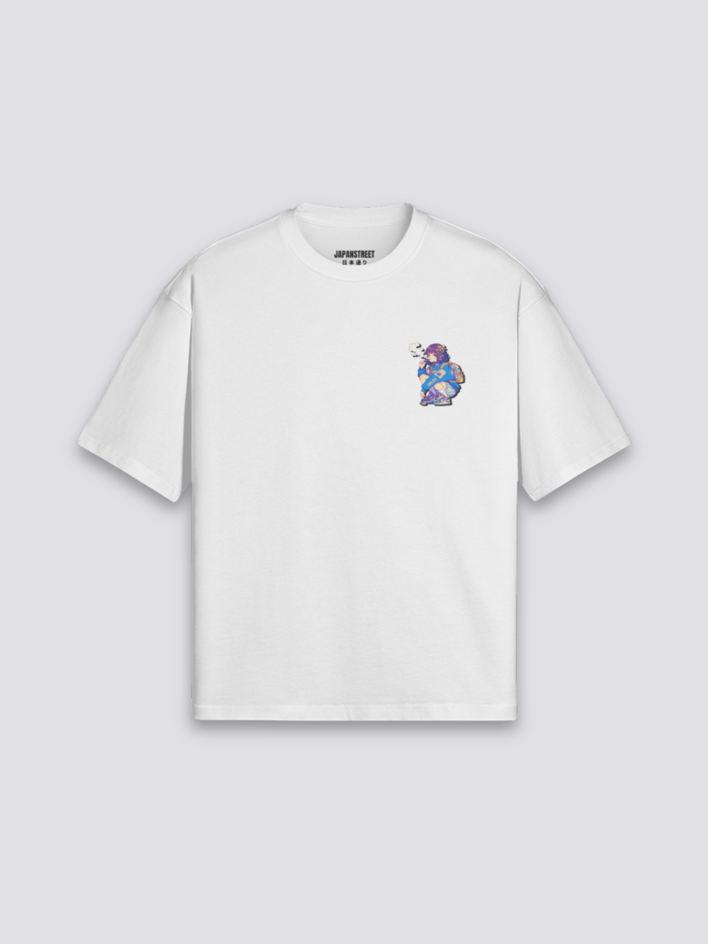 Side view of japanese t-shirt