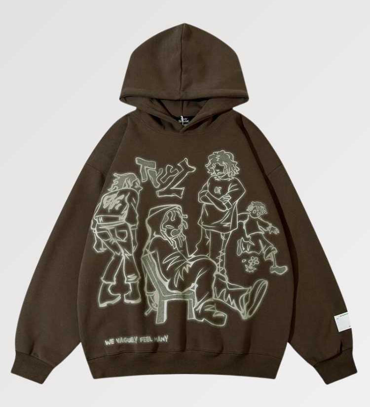 Our hoodie streetwear is a real cotton piece referring to the Japanese culture