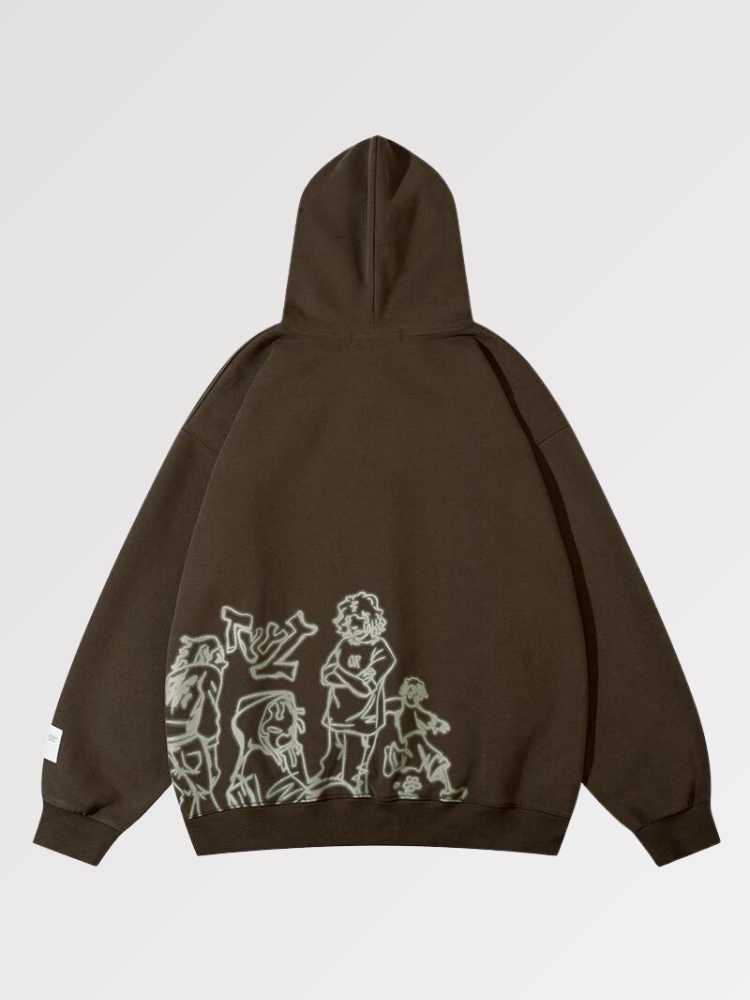Hoodie Streetwear 'Okigami'