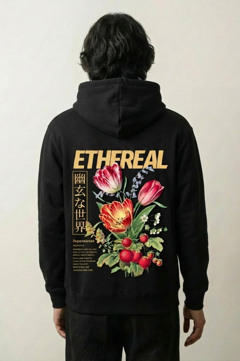 Japanese Flower Hoodie - フラワーズ | Japan Clothing