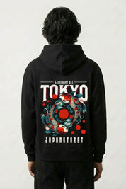 Japanese hoodie with koi print