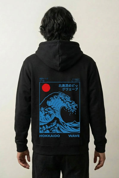 Kanagawa Wave Hoodie - 葛飾 北斎