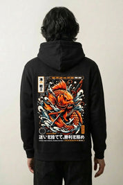 Japanese Graphic Hoodie - ランチュウ | Japan Clothing
