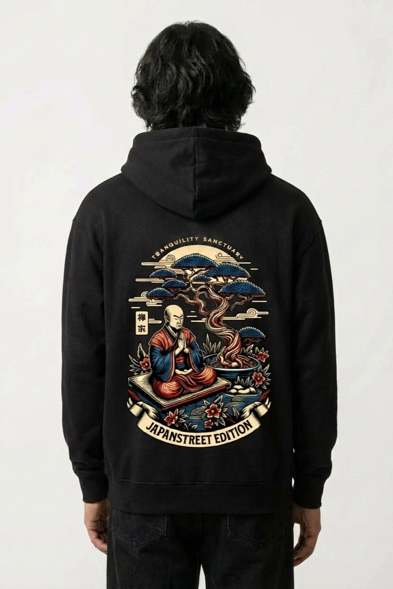 Hoodie with Japanese Print - プリント | Japan Clothing