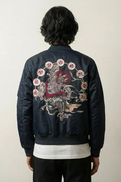 Japanese Bomber Jacket 'Yokai Oniri'