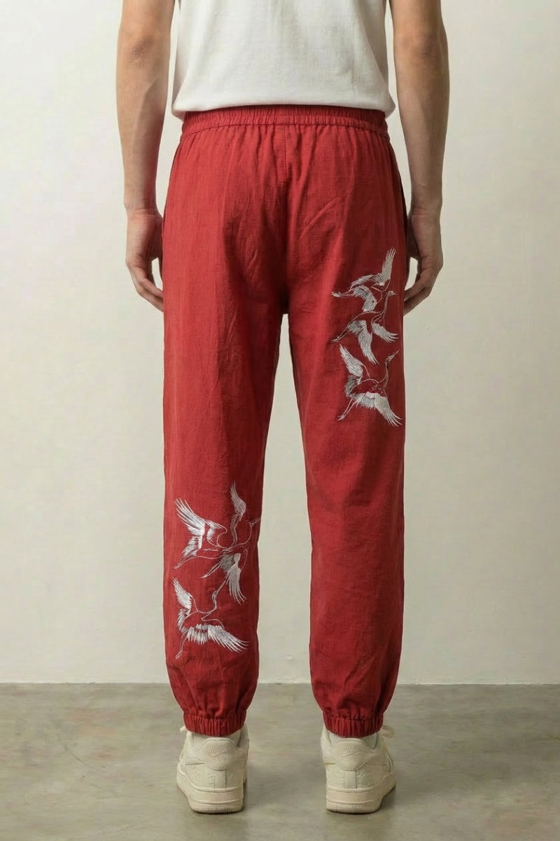Detail view of japanese pants - Japanese Casual Pants Aoi