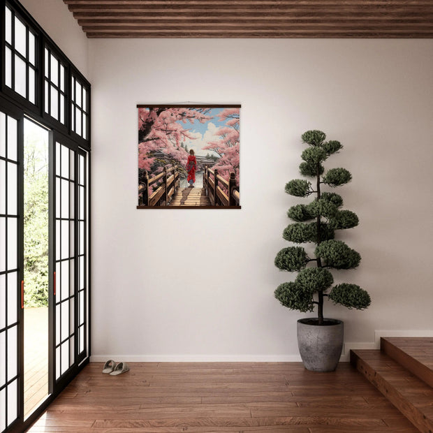 Japanese Cherry Blossom Painting &