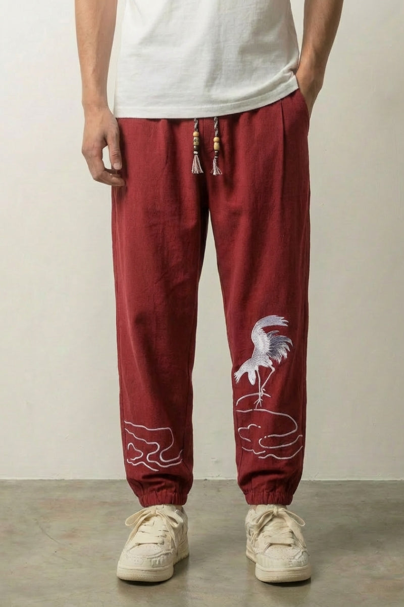 Japanese Crane Pants 'Tsuru' | Japan Clothing