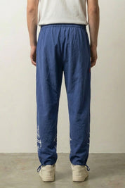 Japanese Crane Pants 'Tsuru' — Japanese jogger embroidered with a white crane