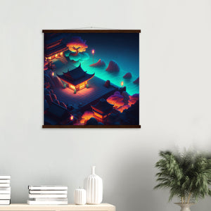 Japanese Design Wall Art 'Koi x Hokusai'