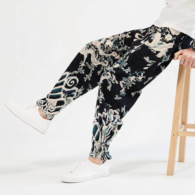 Japanese Harem Pants 'Ryūjin' – Loose Fit Japanese Style Pants