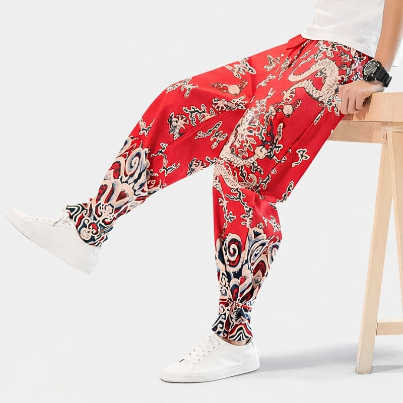 japanese silk pants