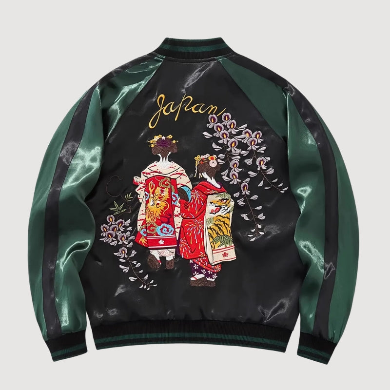 Japanese Embroidered Sukajan 'Hanamachi'