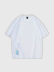Japanese Embroidery T-Shirt 'Matsuba'