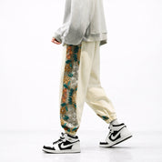 Japanese Floral Pants 'Sakura' – Relaxed Wide Leg Fit with Japanese Patterns