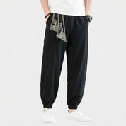 black japanese pants
