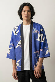 Japanese-style kimono jacket for men