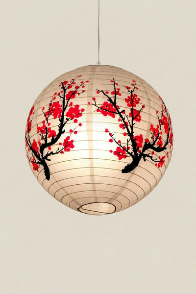 Japanese lantern with flowers