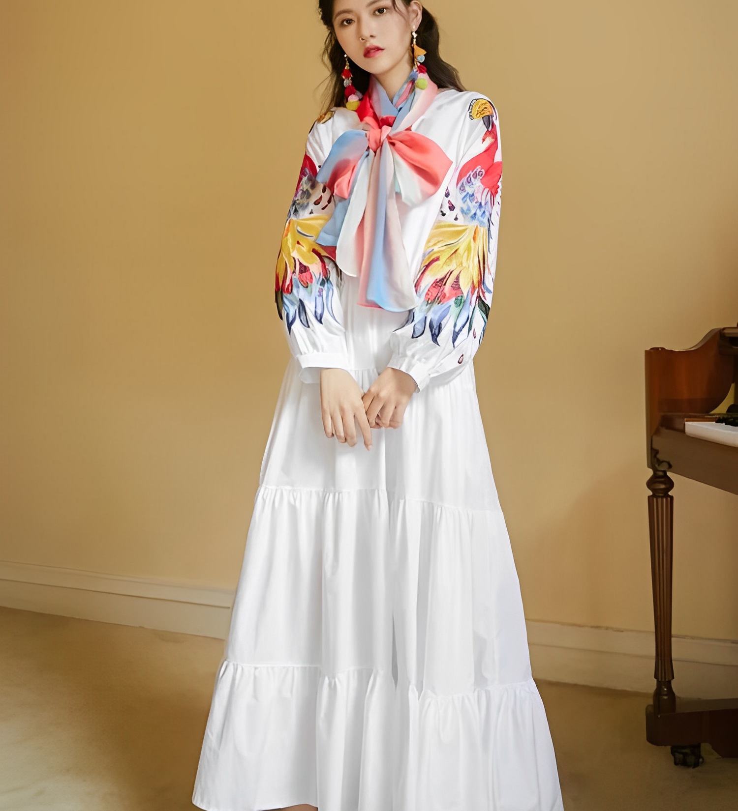 Beautiful Japanese dress in a vintage lolita style