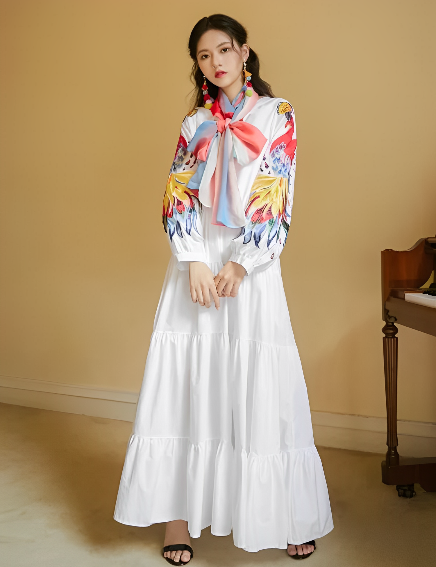 Beautiful Japanese dress in a vintage lolita style