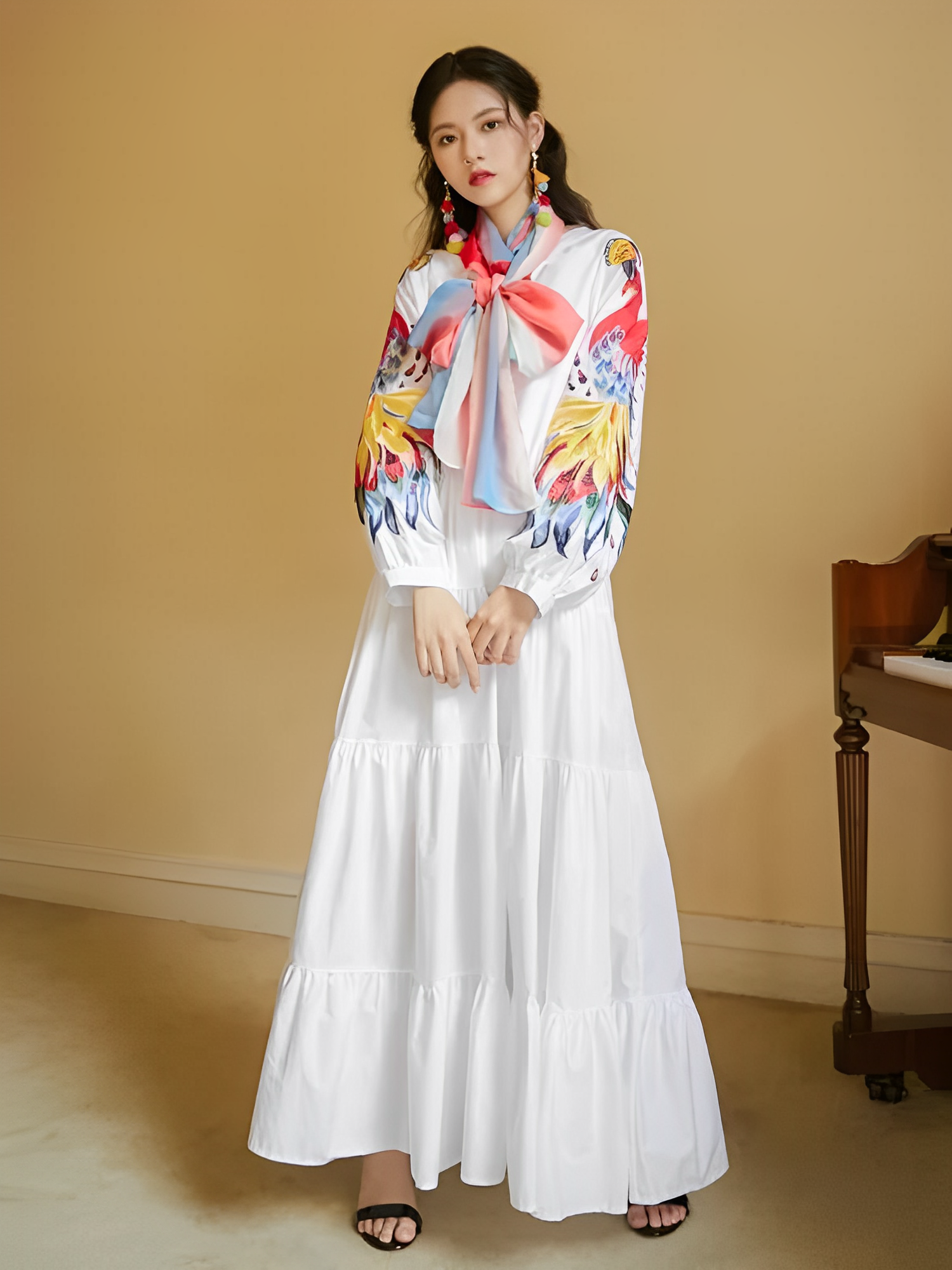 Beautiful Japanese dress in a vintage lolita style