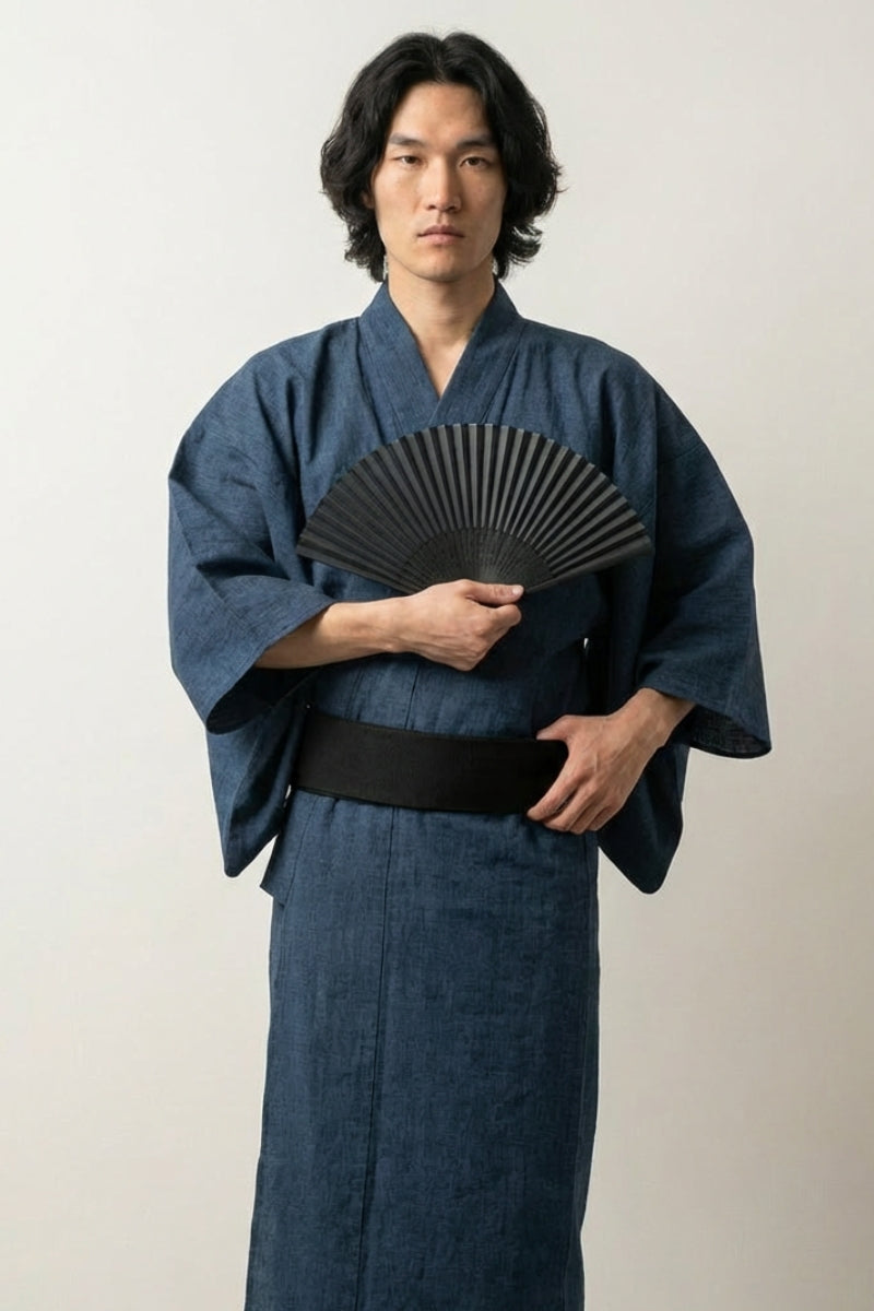 Japanese-style yukata for men
