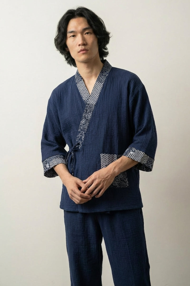 Japanese Pajamas for Men 'Natsukon' | Japan Clothing