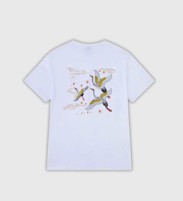 Japanese pattern shirt with the iconic Japanese bird