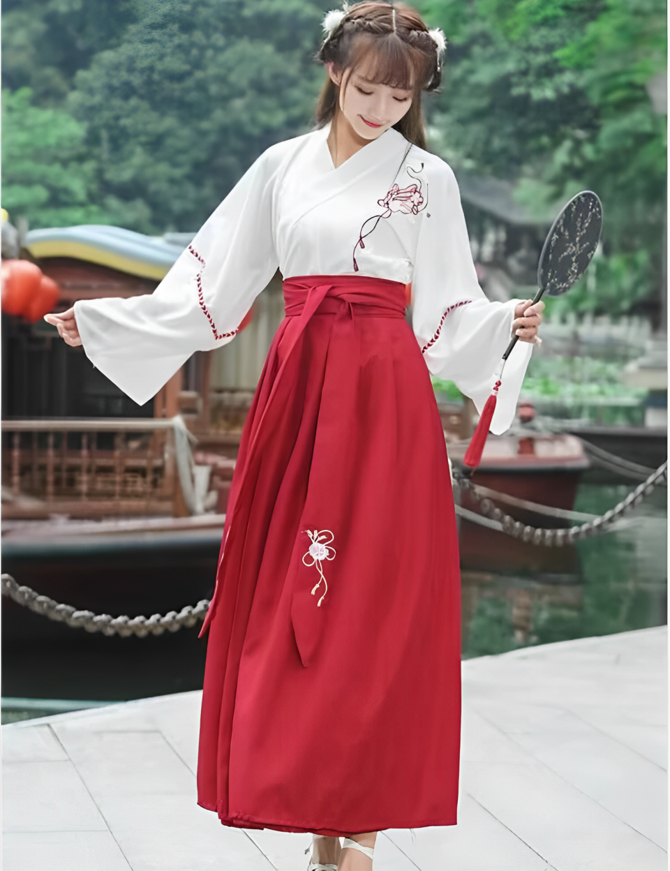 Japanese Print Dress