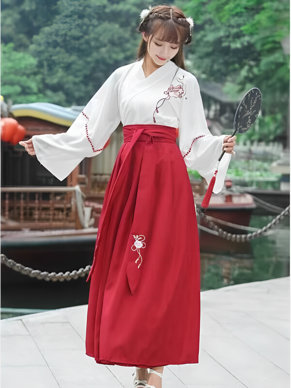 Japanese Print Dress