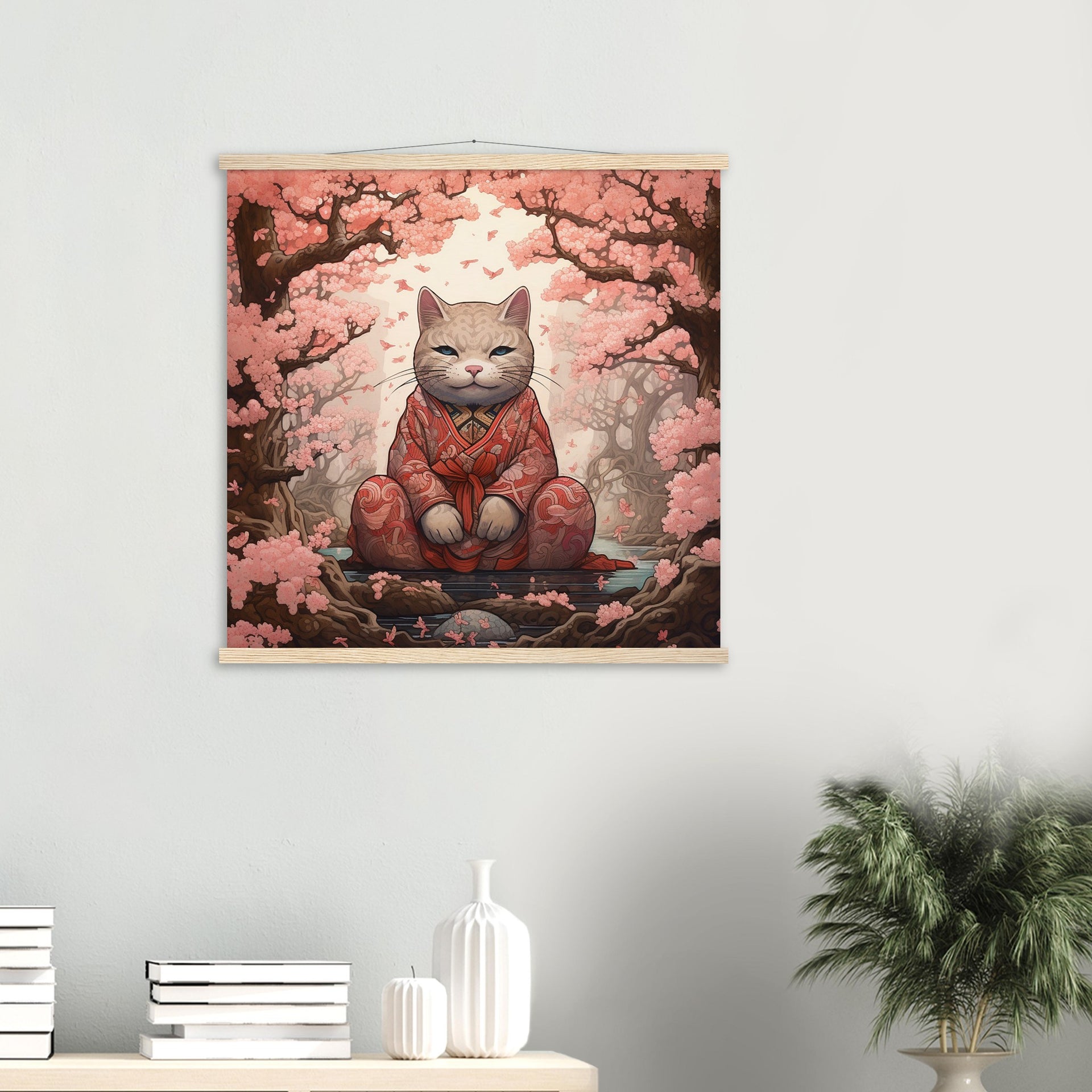 maneki neko painting