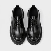 Japanese School Shoes Black – Classic Lace-Up Student Style