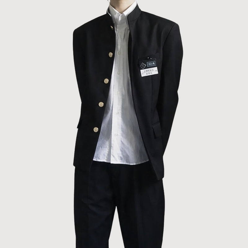 Classic Gakuran Japanese Male School Uniform Inspired by High School