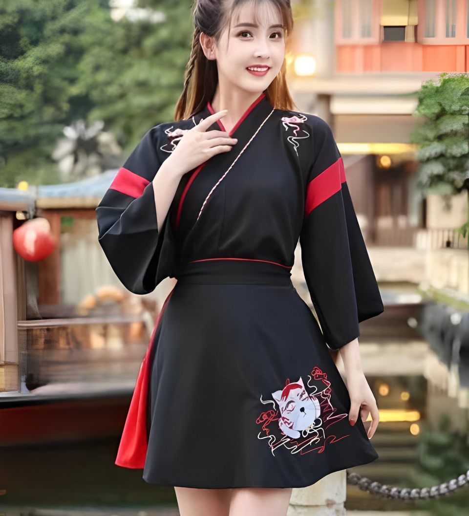 A Japanese schoolgirl dress revisited in a European style