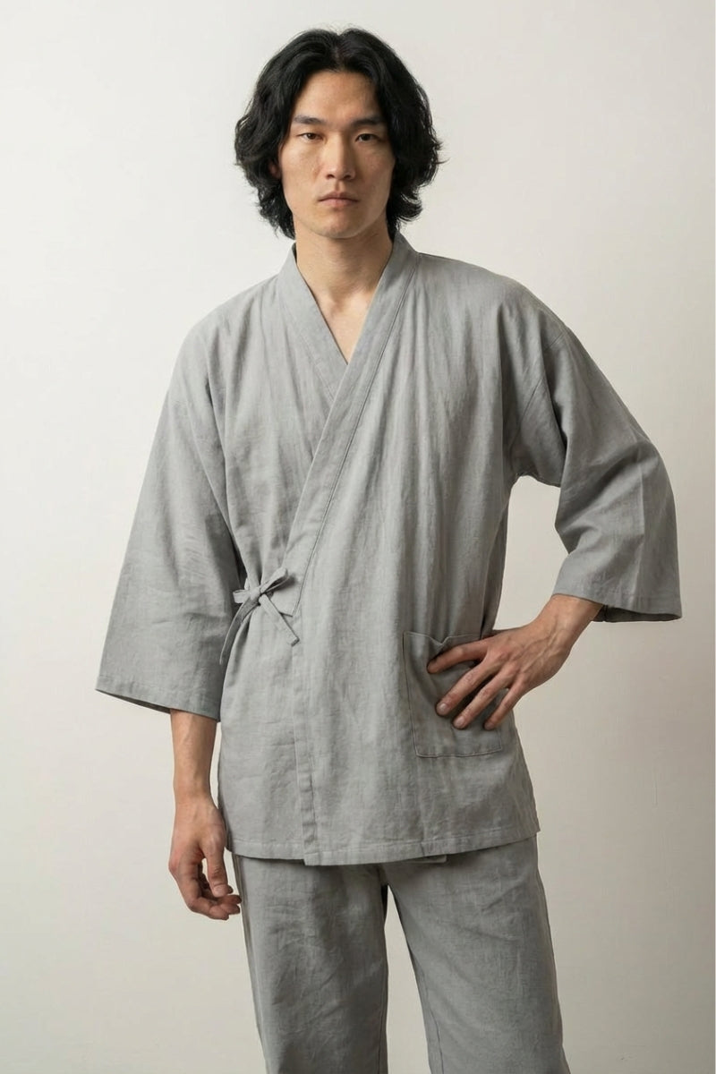 その他 Christian dada jinbei coat Japanese Jinbei Moegi, Light Grey Set | Japan Clothing – JAPAN