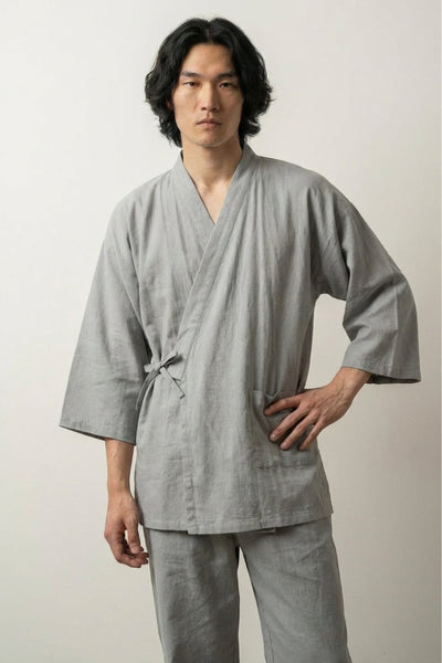 Japanese Silk Pajamas 'Moegi'