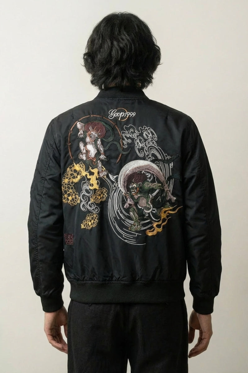 Japanese Streetwear Bomber Jacket 'Yokai' | Japan Clothing