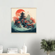 Magnificent Japanese style painting bringing together the whole of Japanese culture
