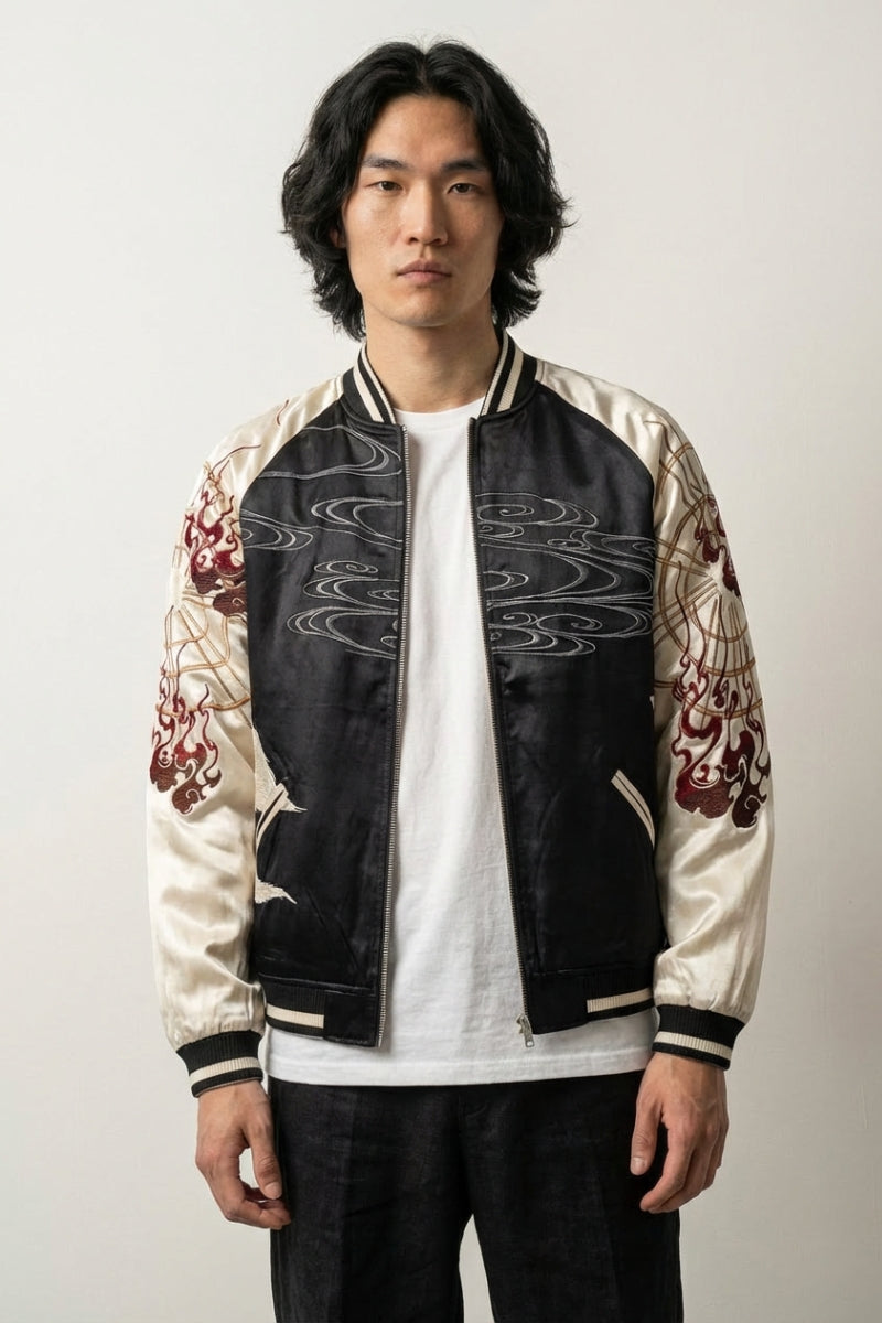 Back view of Japanese garment