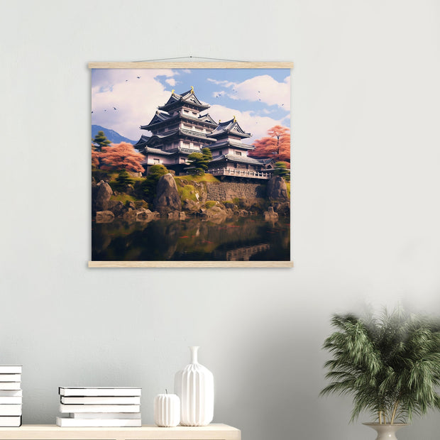 This Japanese painting of Himeji temple will be the finishing touch to your interior
