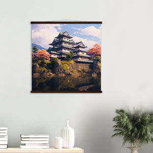 Japanese Temple Painting 'Himeji Castle'