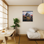 Japanese Temple Painting 'Himeji Castle'